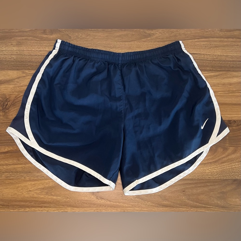 044. Nike Dri-Fit Navy Blue Running Shorts - Size XL (Youth)